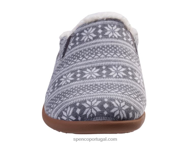 Spenco Footwear cinza ilha de dundee fair 648F680 mulheres