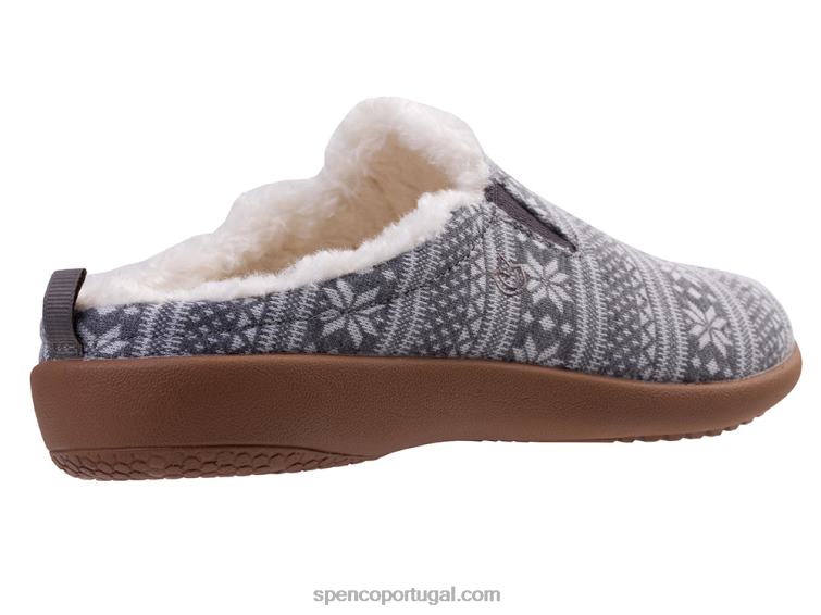 Spenco Footwear cinza ilha de dundee fair 648F680 mulheres