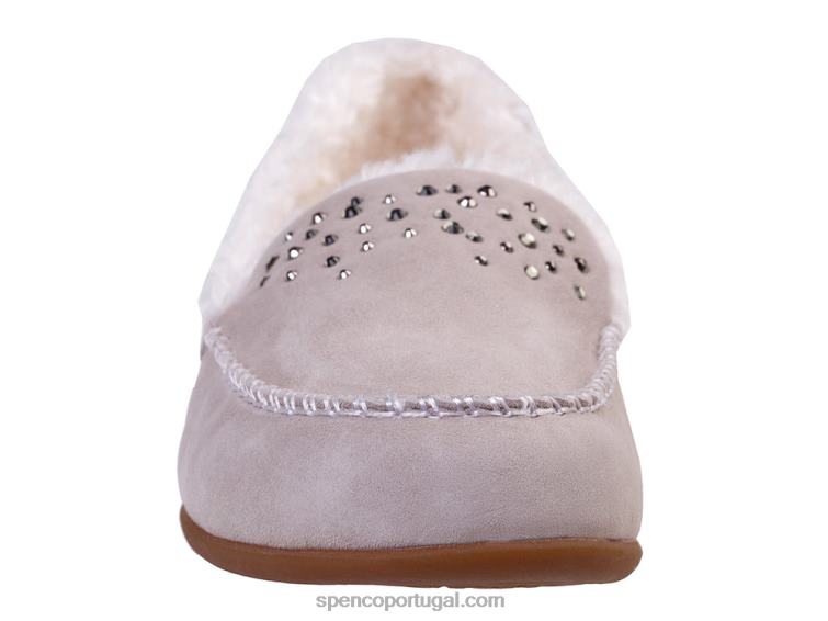 Spenco Footwear cinza strass balboa 648F733 mulheres