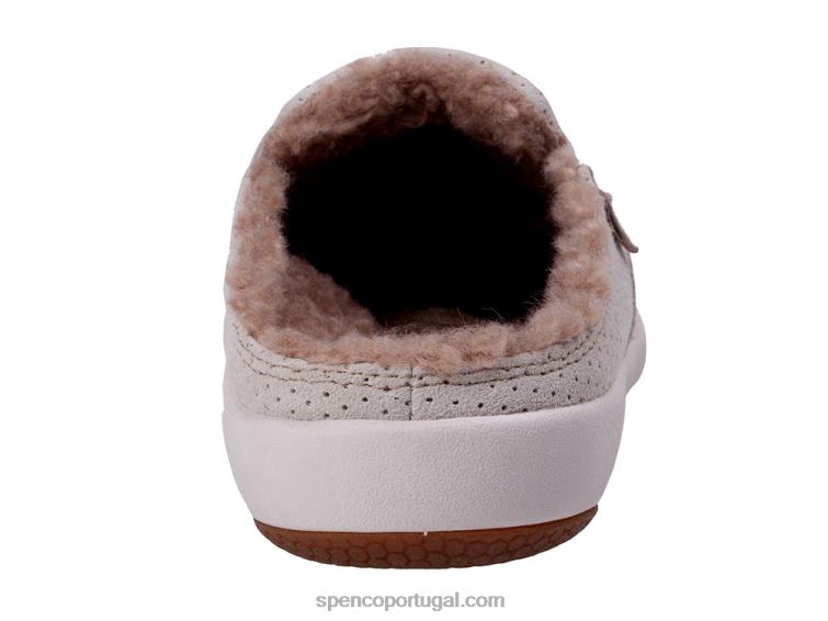 Spenco Footwear creme slide de pelúcia sesta 648F770 mulheres