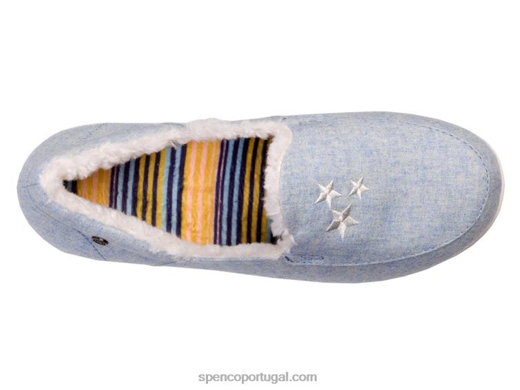 Spenco Footwear estrelas amarelas chinelo celestial 648F670 mulheres