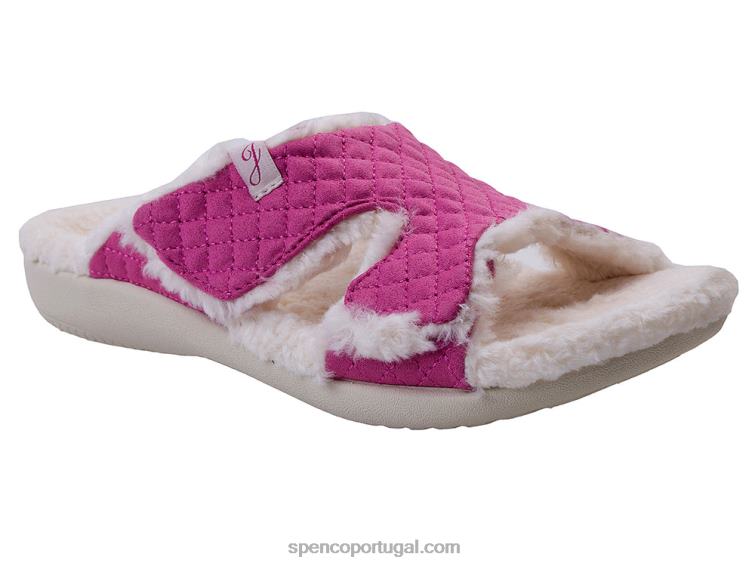 Spenco Footwear fuschia festiva Janie chinelo 648F755 mulheres