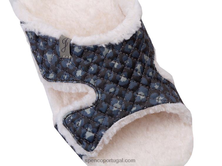 Spenco Footwear leopardo bronzeado Janie chinelo 648F753 mulheres