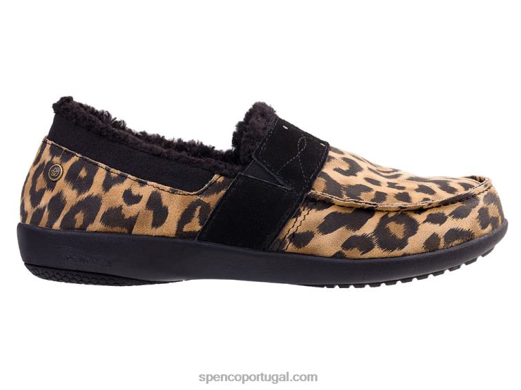 Spenco Footwear leopardo chinelo fiesta cozier 648F710 mulheres