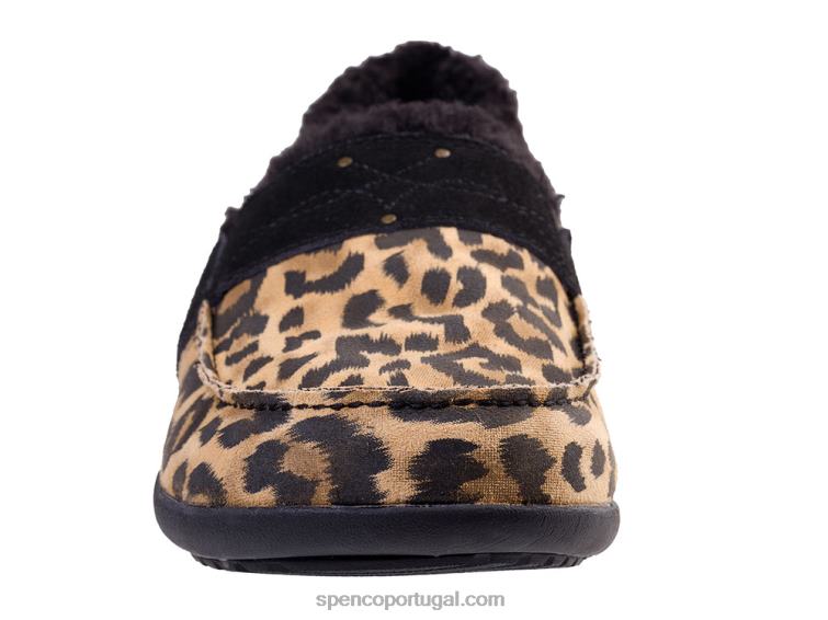 Spenco Footwear leopardo chinelo fiesta cozier 648F710 mulheres