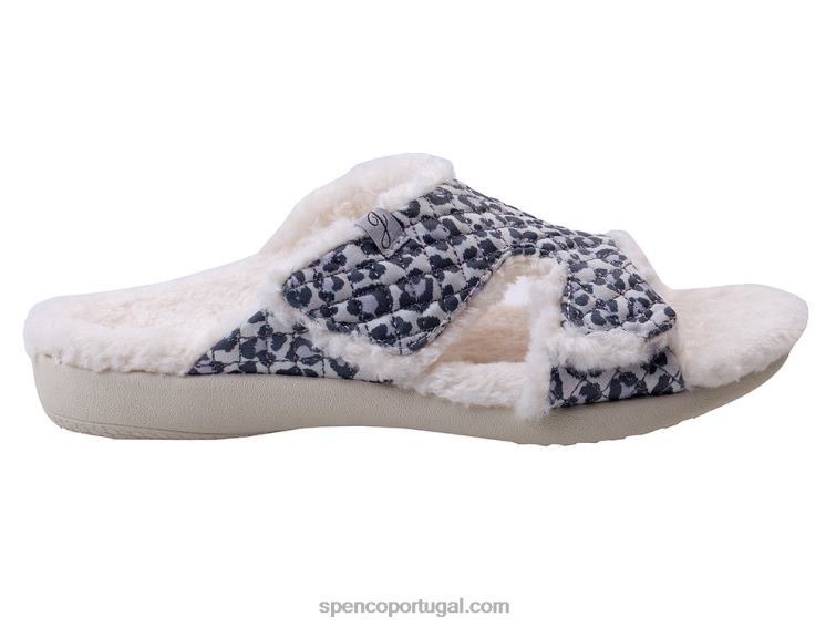 Spenco Footwear leopardo da neve Janie chinelo 648F752 mulheres