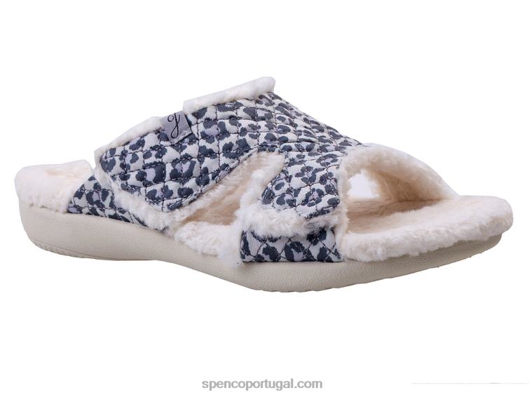 Spenco Footwear leopardo da neve Janie chinelo 648F752 mulheres
