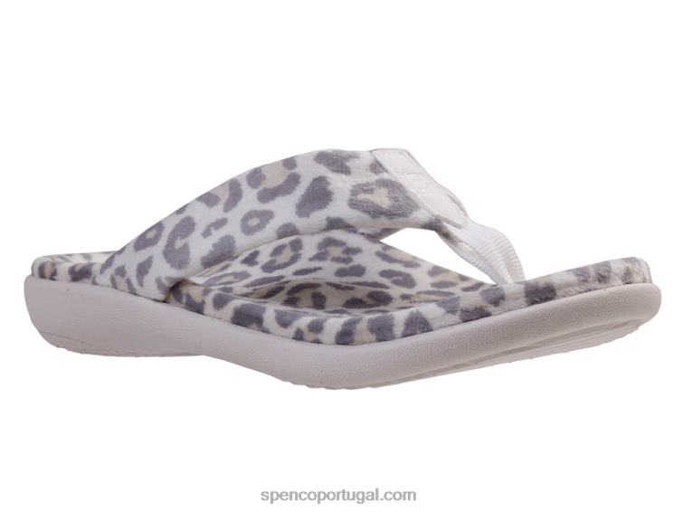Spenco Footwear leopardo da neve Victoria aconchegante 648F704 mulheres