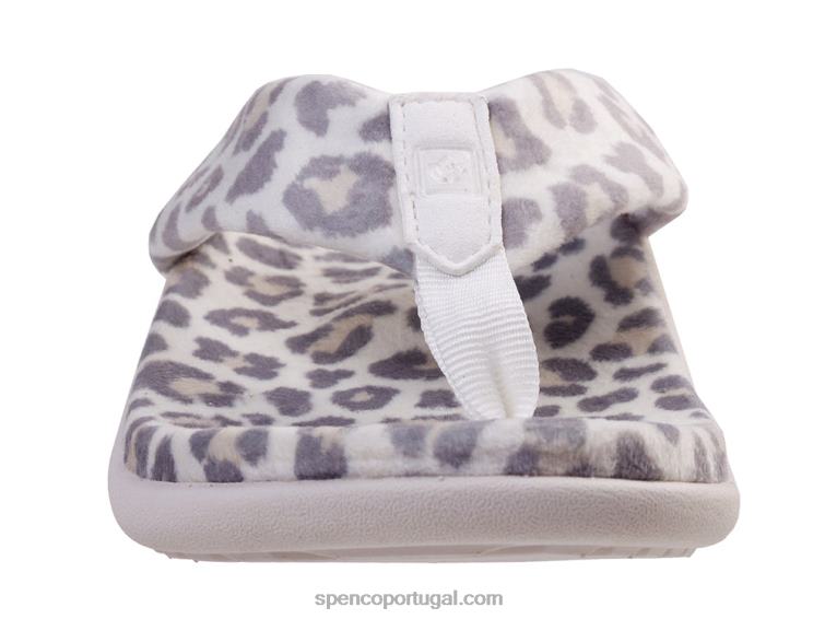 Spenco Footwear leopardo da neve Victoria aconchegante 648F704 mulheres
