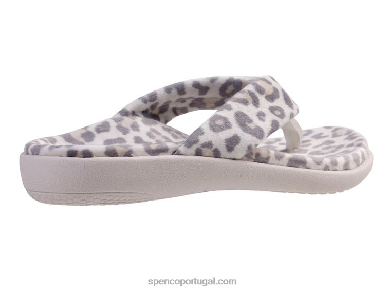 Spenco Footwear leopardo da neve Victoria aconchegante 648F704 mulheres
