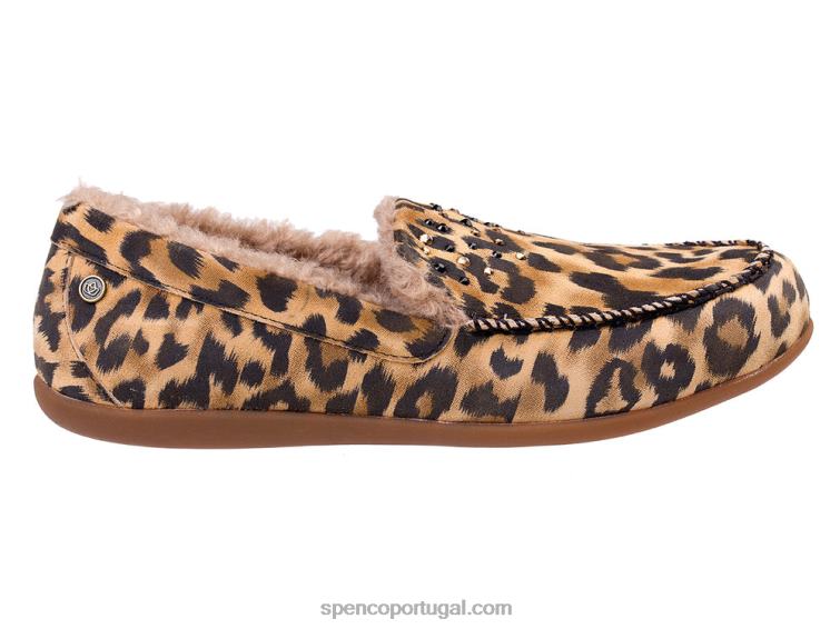 Spenco Footwear leopardo strass balboa 648F734 mulheres