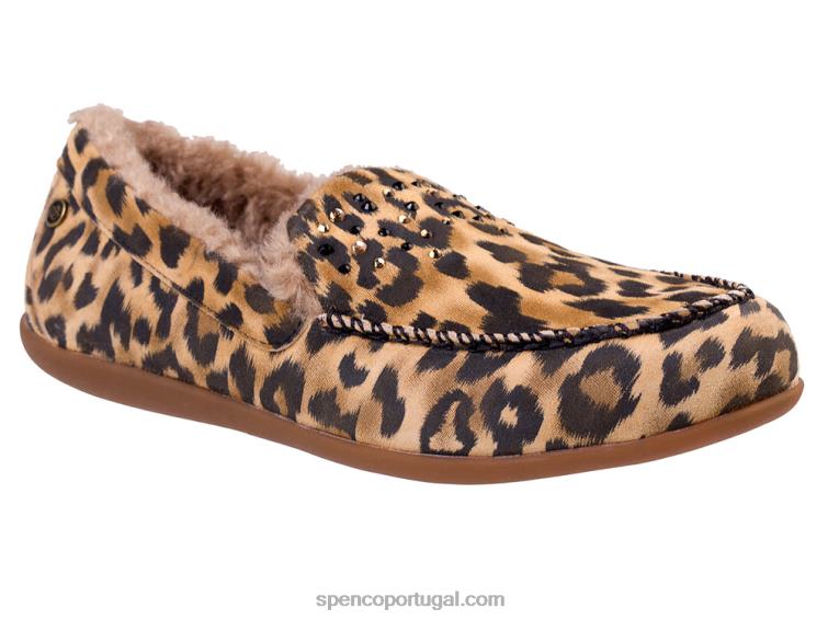 Spenco Footwear leopardo strass balboa 648F734 mulheres