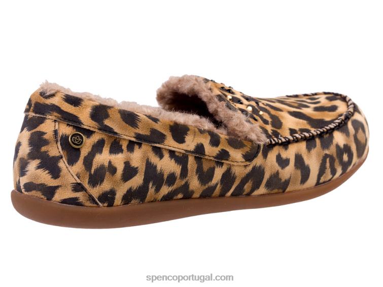 Spenco Footwear leopardo strass balboa 648F734 mulheres