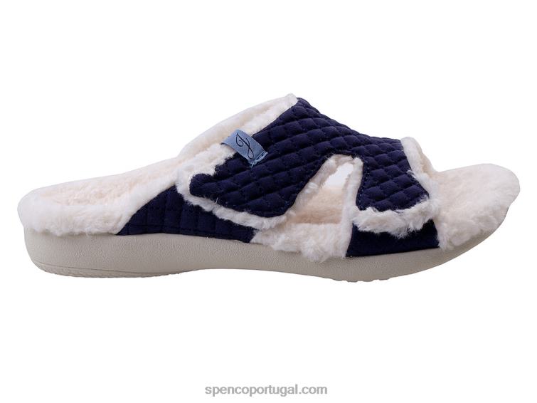 Spenco Footwear marinha Janie chinelo 648F757 mulheres