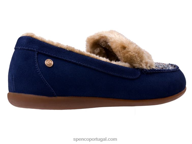 Spenco Footwear marinha chinelo de tweed de bétula 648F671 mulheres