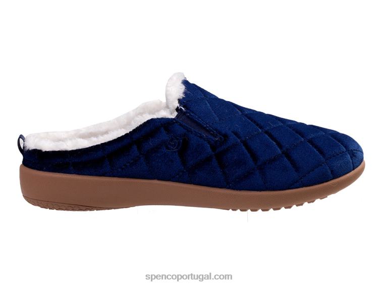 Spenco Footwear marinha chinelo de veludo 648F714 mulheres