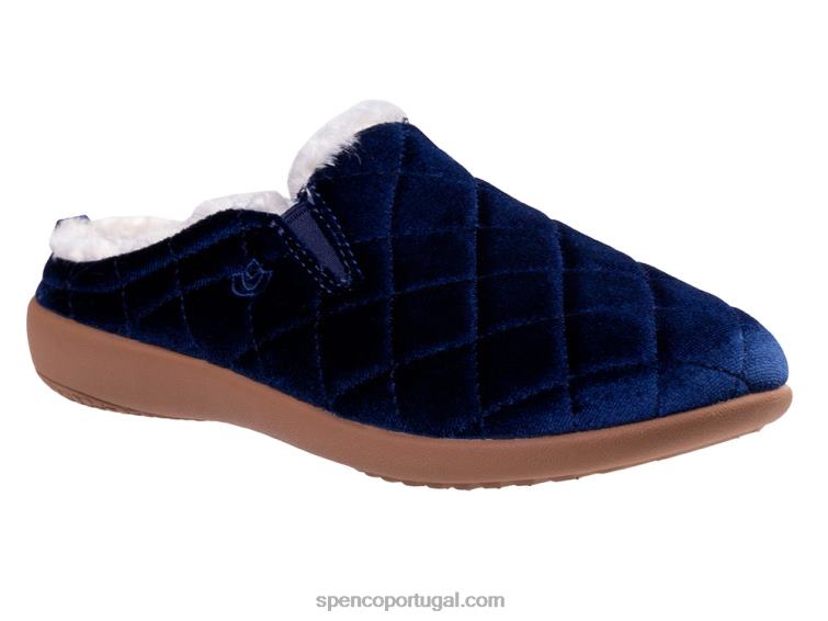 Spenco Footwear marinha chinelo de veludo 648F714 mulheres