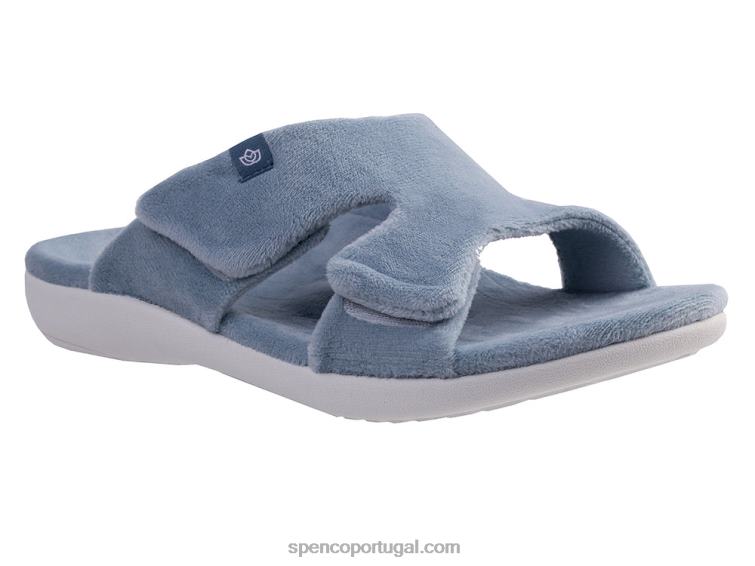 Spenco Footwear névoa azul chinelo de visto kholo 648F691 mulheres