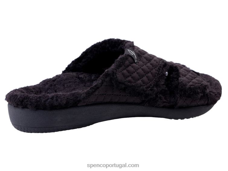 Spenco Footwear preto Janie chinelo 648F754 mulheres