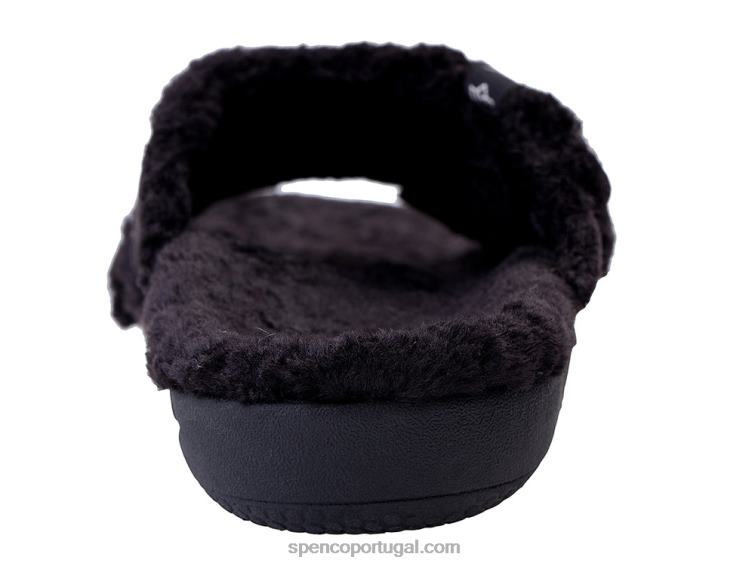 Spenco Footwear preto Janie chinelo 648F754 mulheres