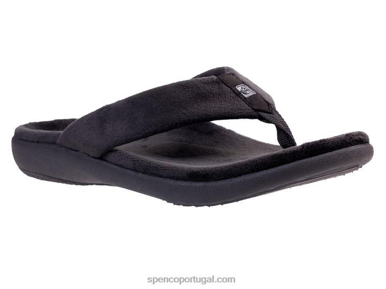Spenco Footwear preto Victoria aconchegante 648F706 mulheres