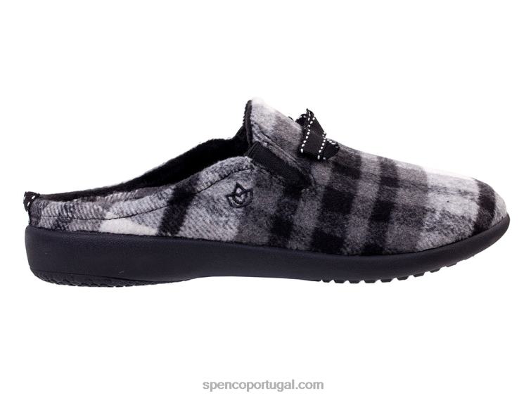 Spenco Footwear preto chinelo aberdeen 648F737 mulheres