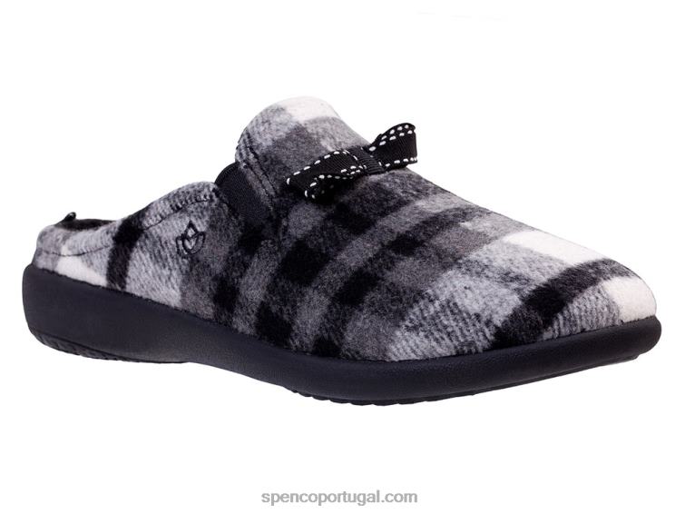 Spenco Footwear preto chinelo aberdeen 648F737 mulheres