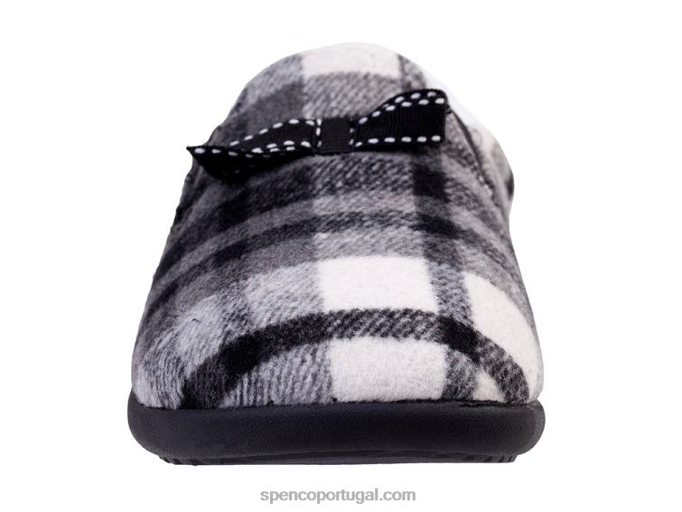 Spenco Footwear preto chinelo aberdeen 648F737 mulheres