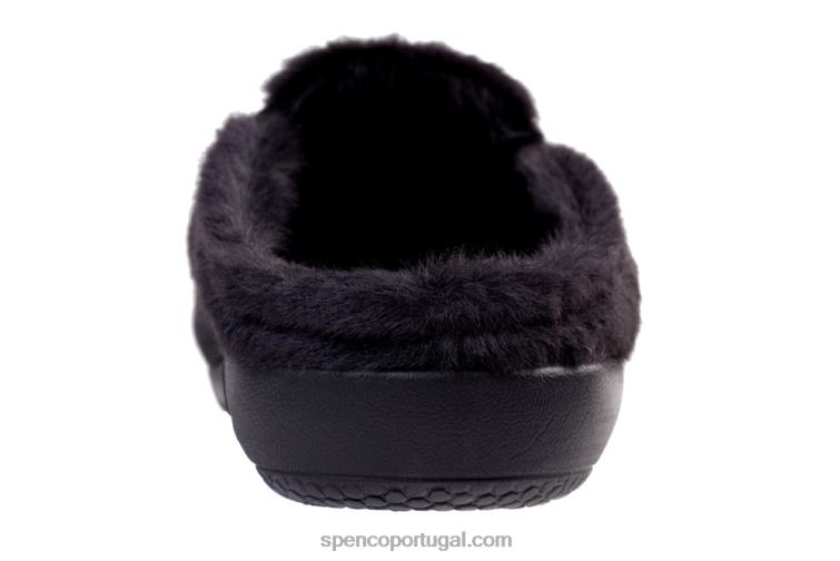 Spenco Footwear preto chinelo charme 648F684 mulheres