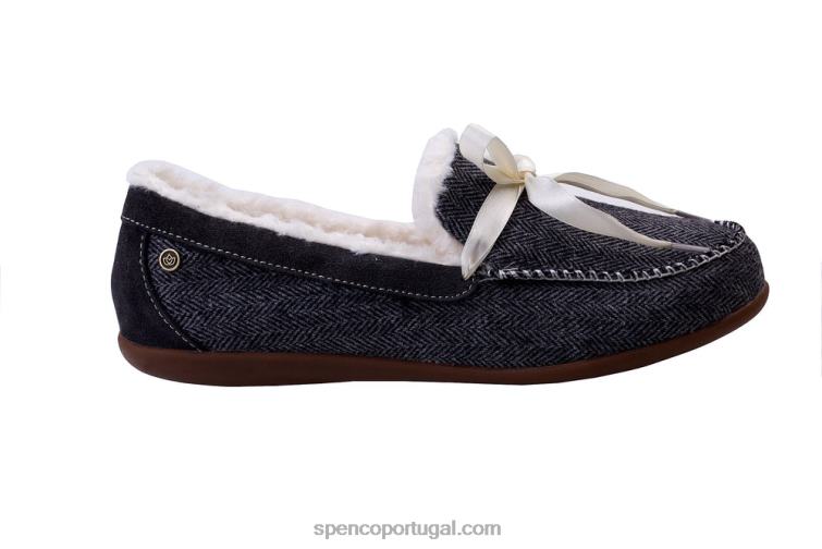 Spenco Footwear preto chinelo de bétula 648F762 mulheres