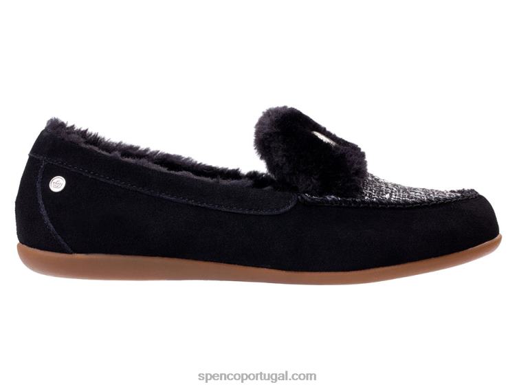 Spenco Footwear preto chinelo de tweed de bétula 648F673 mulheres