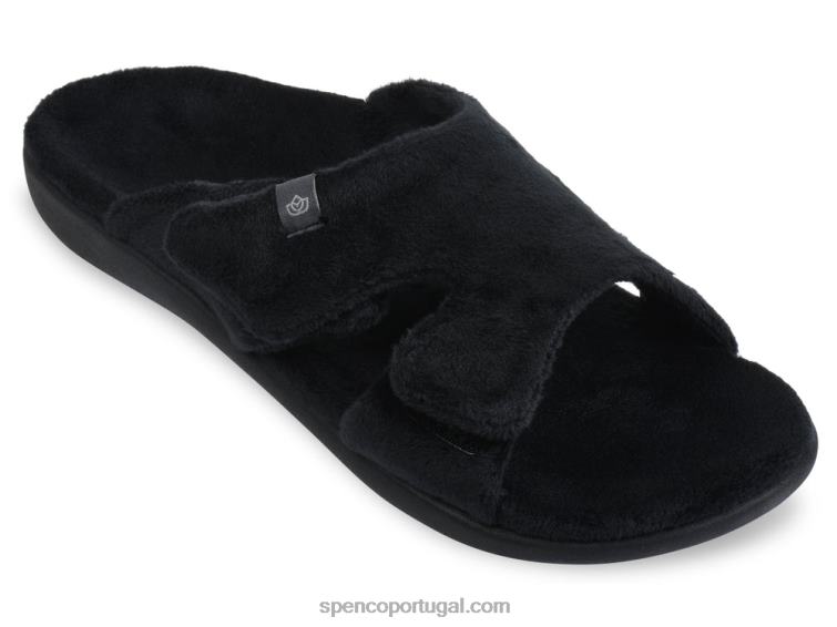 Spenco Footwear preto chinelo de visto kholo 648F695 mulheres