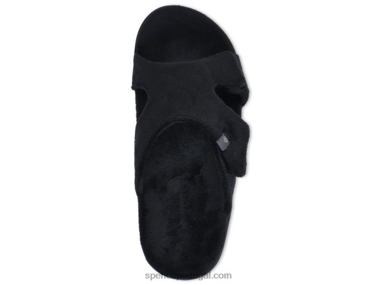 Spenco Footwear preto chinelo de visto kholo 648F695 mulheres