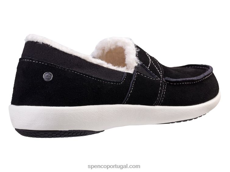 Spenco Footwear preto chinelo fiesta cozier 648F708 mulheres