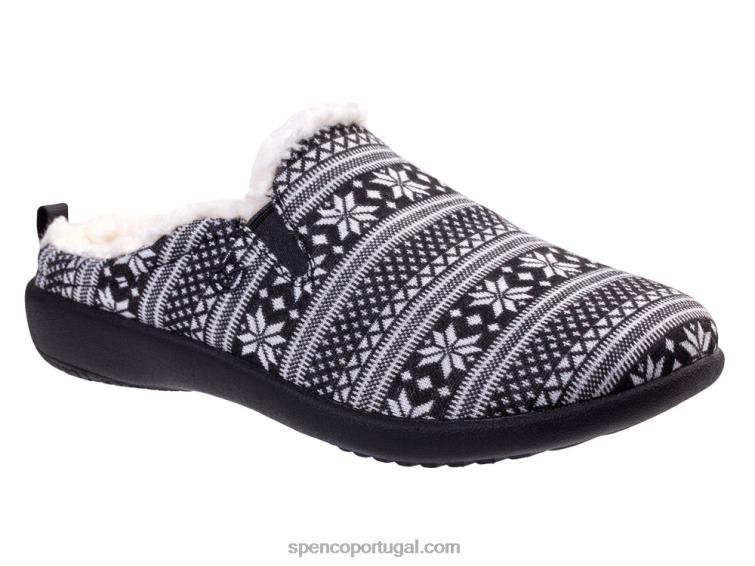 Spenco Footwear preto ilha de dundee fair 648F678 mulheres
