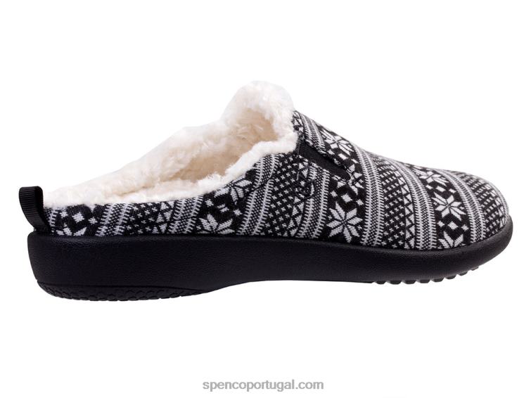 Spenco Footwear preto ilha de dundee fair 648F678 mulheres