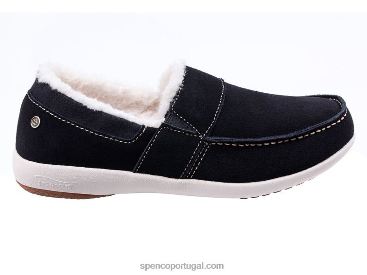 Spenco Footwear preto slip-on aconchegante de festa 648F765 mulheres