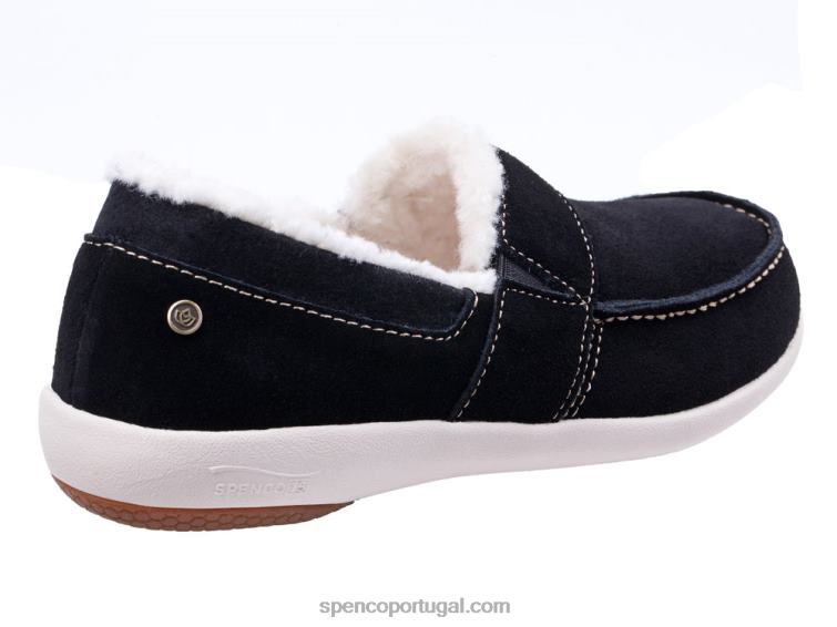 Spenco Footwear preto slip-on aconchegante de festa 648F765 mulheres