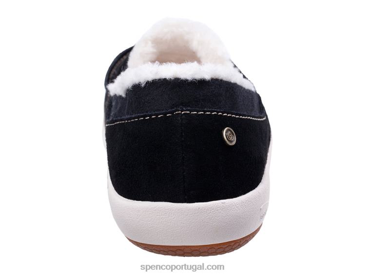 Spenco Footwear preto slip-on aconchegante de festa 648F765 mulheres