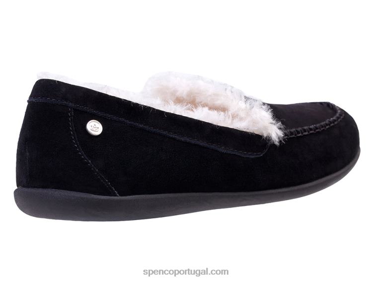 Spenco Footwear preto strass balboa 648F731 mulheres