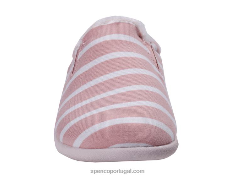 Spenco Footwear rosa/branco chinelo listrado dundee 648F761 mulheres