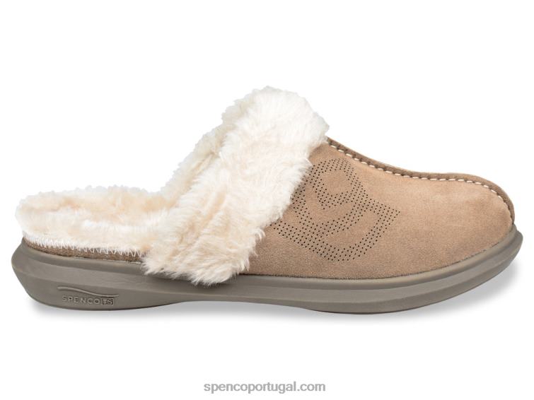 Spenco Footwear taupe slide supremo 648F783 mulheres