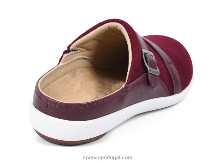 Spenco Footwear Borgonha slide de lã ashton 2020 648F589 mulheres