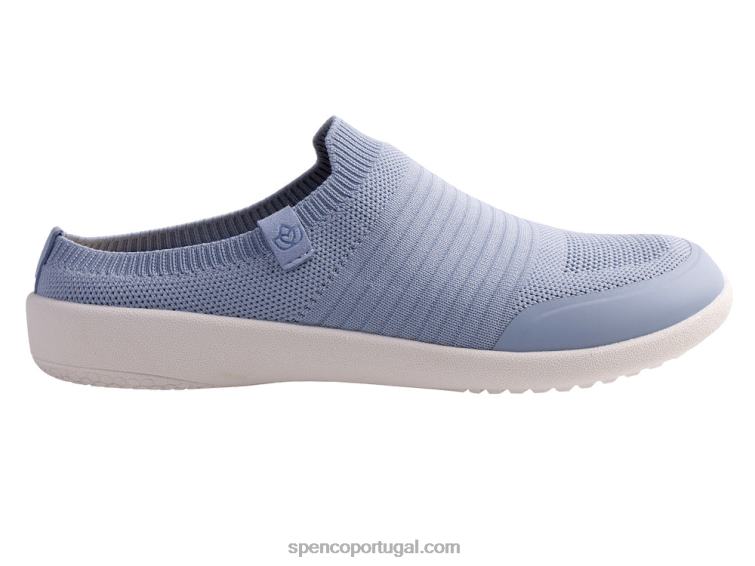 Spenco Footwear azul celeste feliz slide sazonal 648F508 mulheres