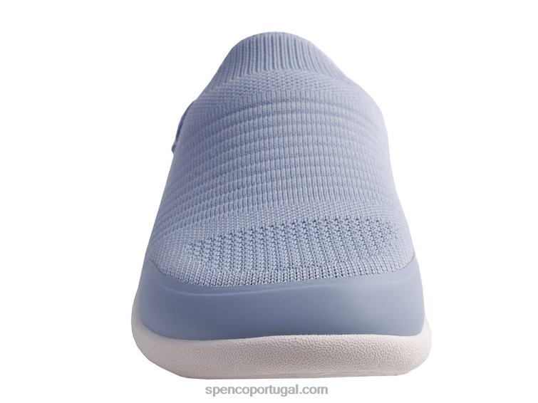 Spenco Footwear azul celeste feliz slide sazonal 648F508 mulheres