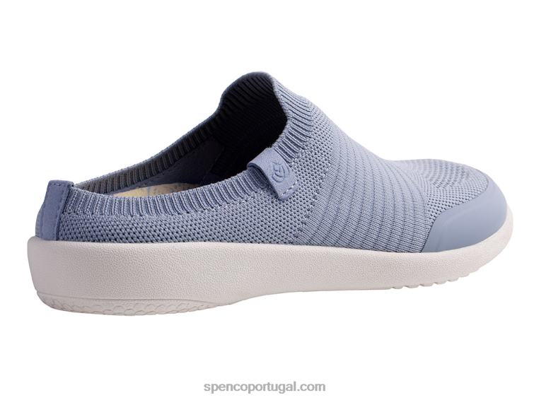 Spenco Footwear azul celeste feliz slide sazonal 648F508 mulheres