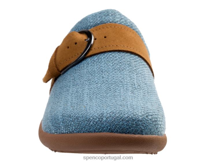 Spenco Footwear azul diapositivo da ária '23 648F345 mulheres