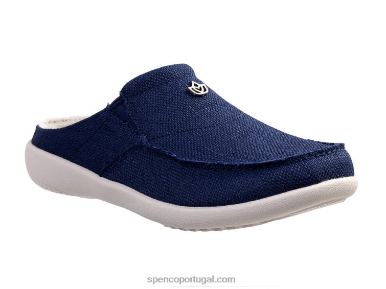Spenco Footwear azul slide sesta prana 648F303 mulheres