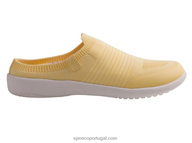 Spenco Footwear banana pálida feliz slide sazonal 648F509 mulheres