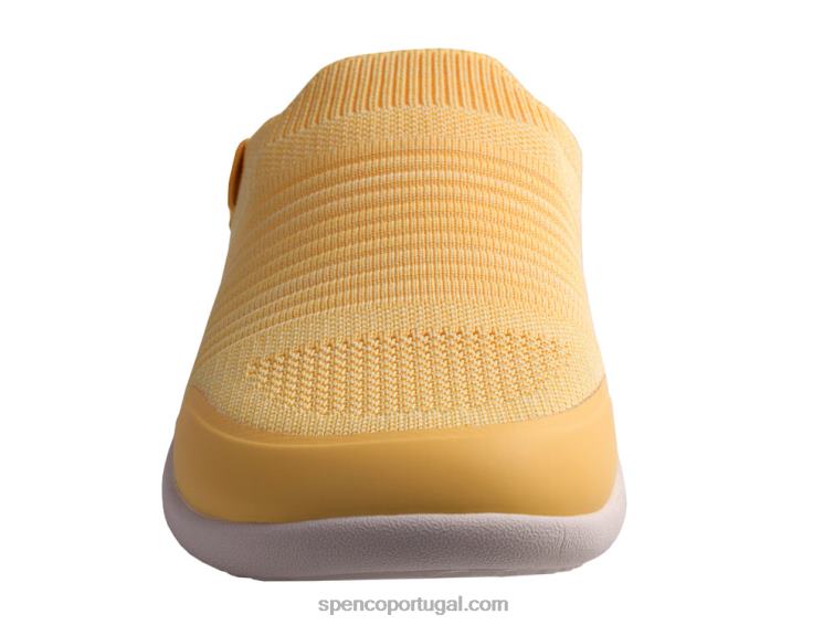 Spenco Footwear banana pálida feliz slide sazonal 648F509 mulheres